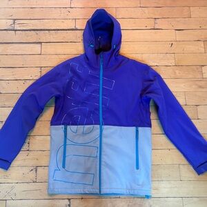 Neff Blue and Gray Ski Jacket